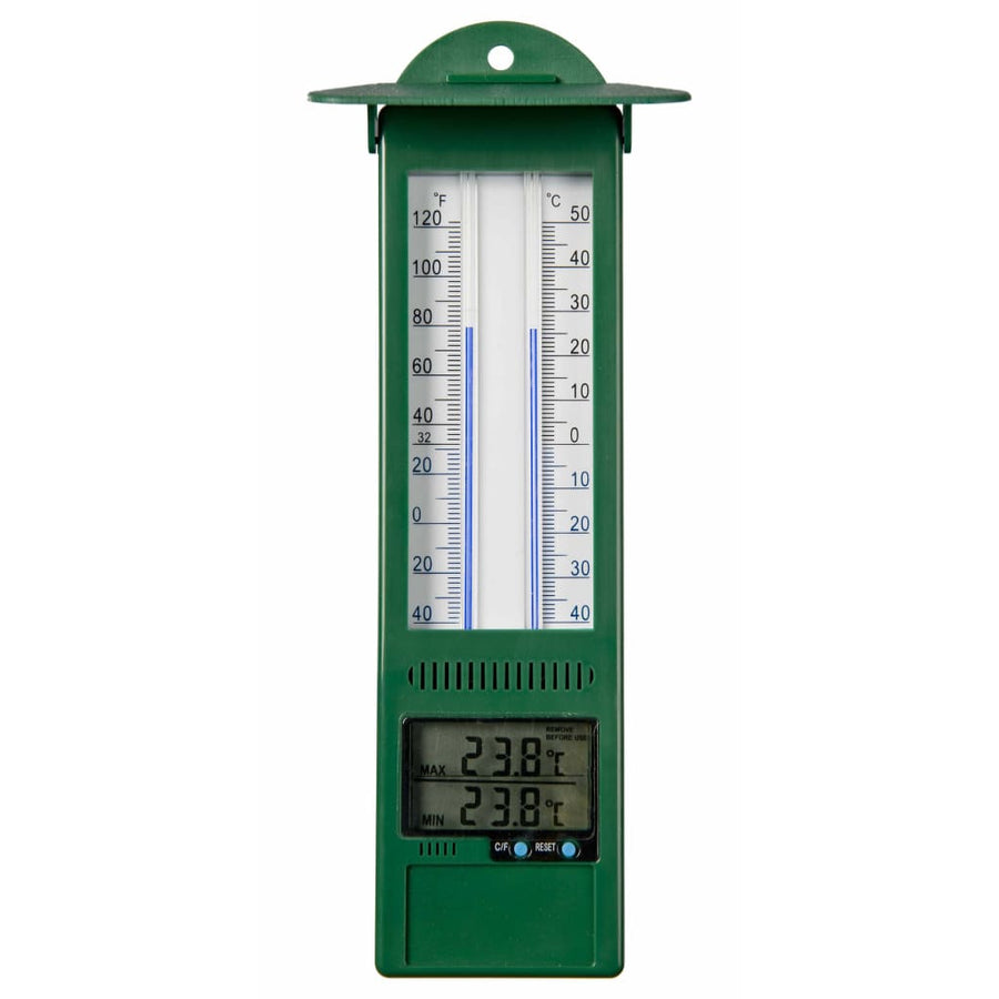 Nature Tuinthermometer min-max digitaal 9,5x2,5x24 cm - Griffin Retail