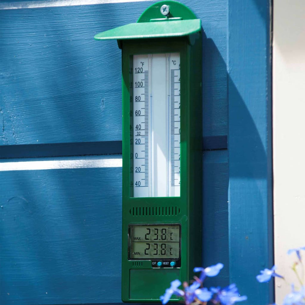 Nature Tuinthermometer min-max digitaal 9,5x2,5x24 cm - Griffin Retail