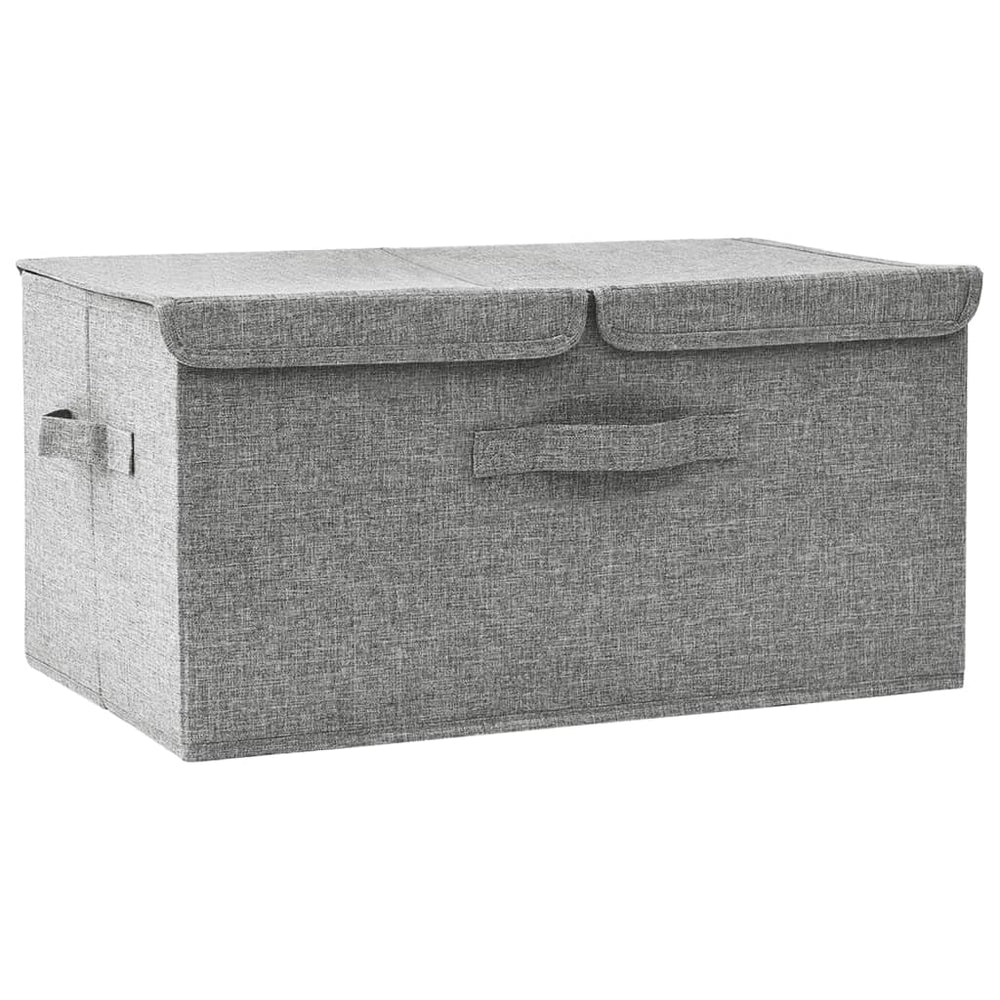 Opbergbox 50x30x25 cm stof grijs - Griffin Retail