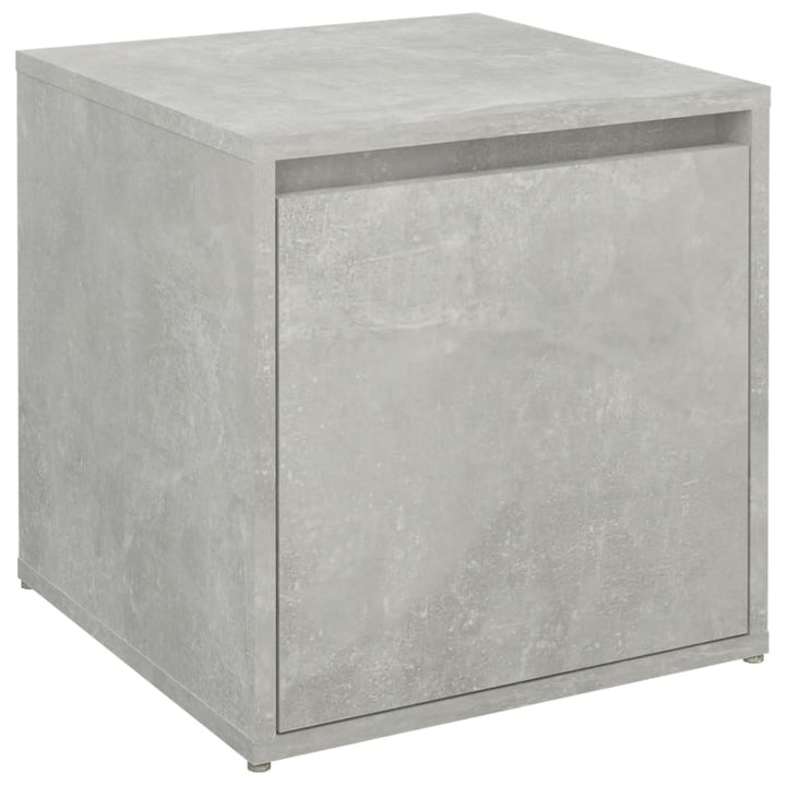 Opbergbox met lade 40,5x40x40 cm bewerkt hout betongrijs - Griffin Retail