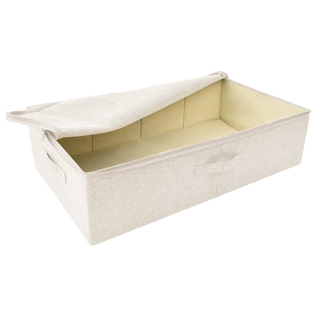 Opbergboxen 2 st 70x40x18 cm stof crèmekleurig - Griffin Retail