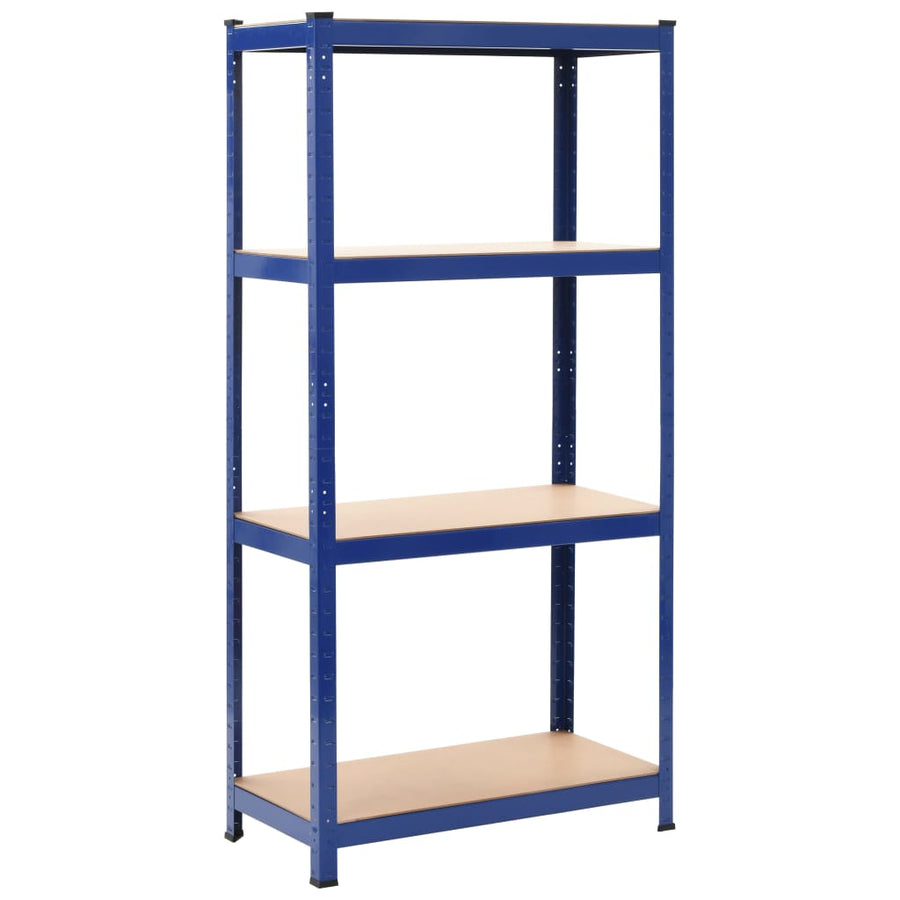 Opbergrek 80x40x160 cm staal en MDF blauw - Griffin Retail