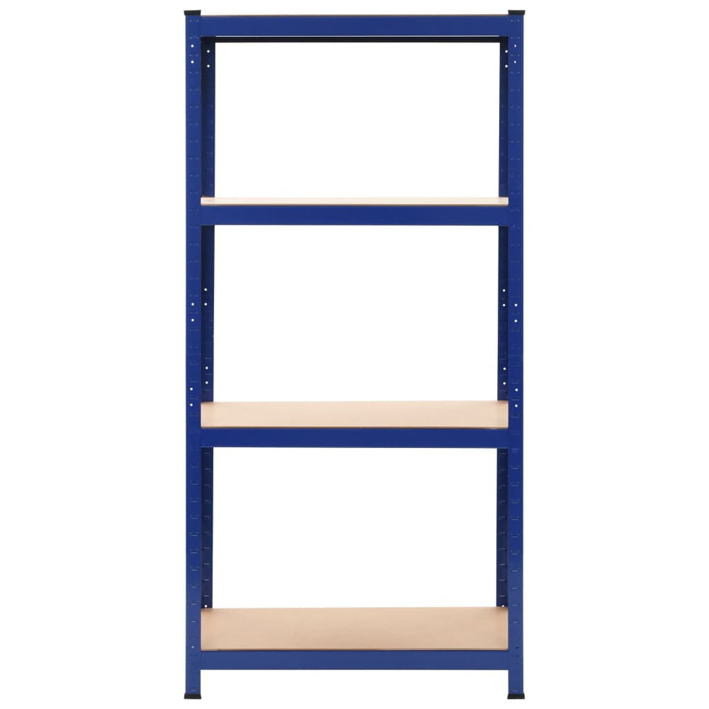 Opbergrek 80x40x160 cm staal en MDF blauw - Griffin Retail