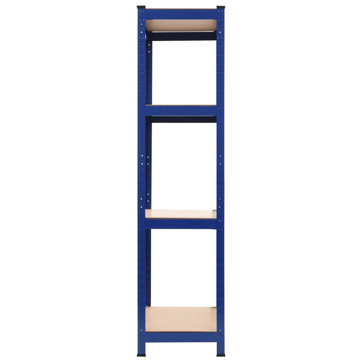 Opbergrek 80x40x160 cm staal en MDF blauw - Griffin Retail