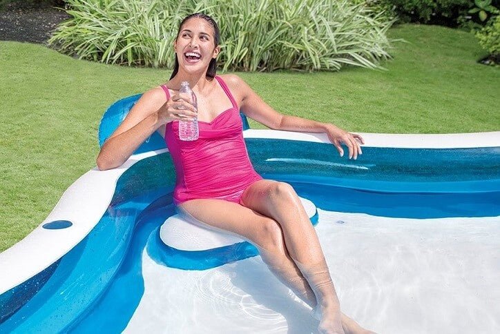 Opblaasbaar zwembad met opblaasstoeltjes - Griffin Retail