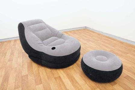 Intex Ultra Lounge stoel met poef