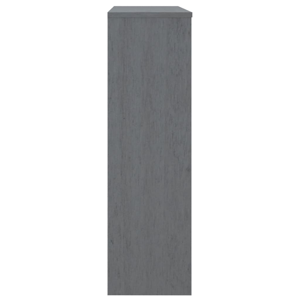 Opzetkast 90x30x100 cm massief grenenhout donkergrijs - Griffin Retail