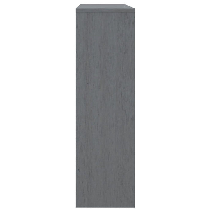 Opzetkast 90x30x100 cm massief grenenhout donkergrijs - Griffin Retail