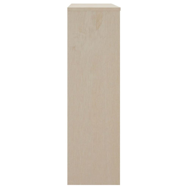 Opzetkast 90x30x100 cm massief grenenhout honingbruin - Griffin Retail