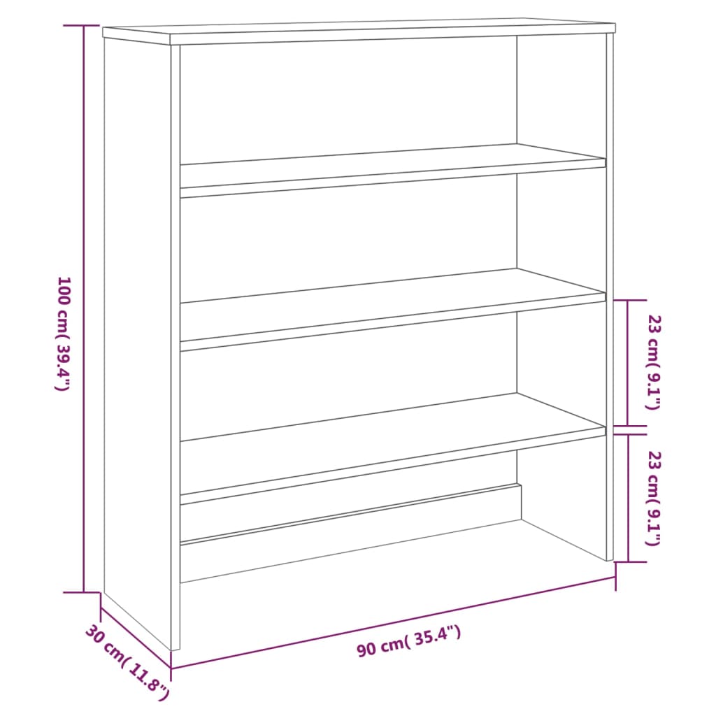 Opzetkast 90x30x100 cm massief grenenhout lichtgrijs - Griffin Retail