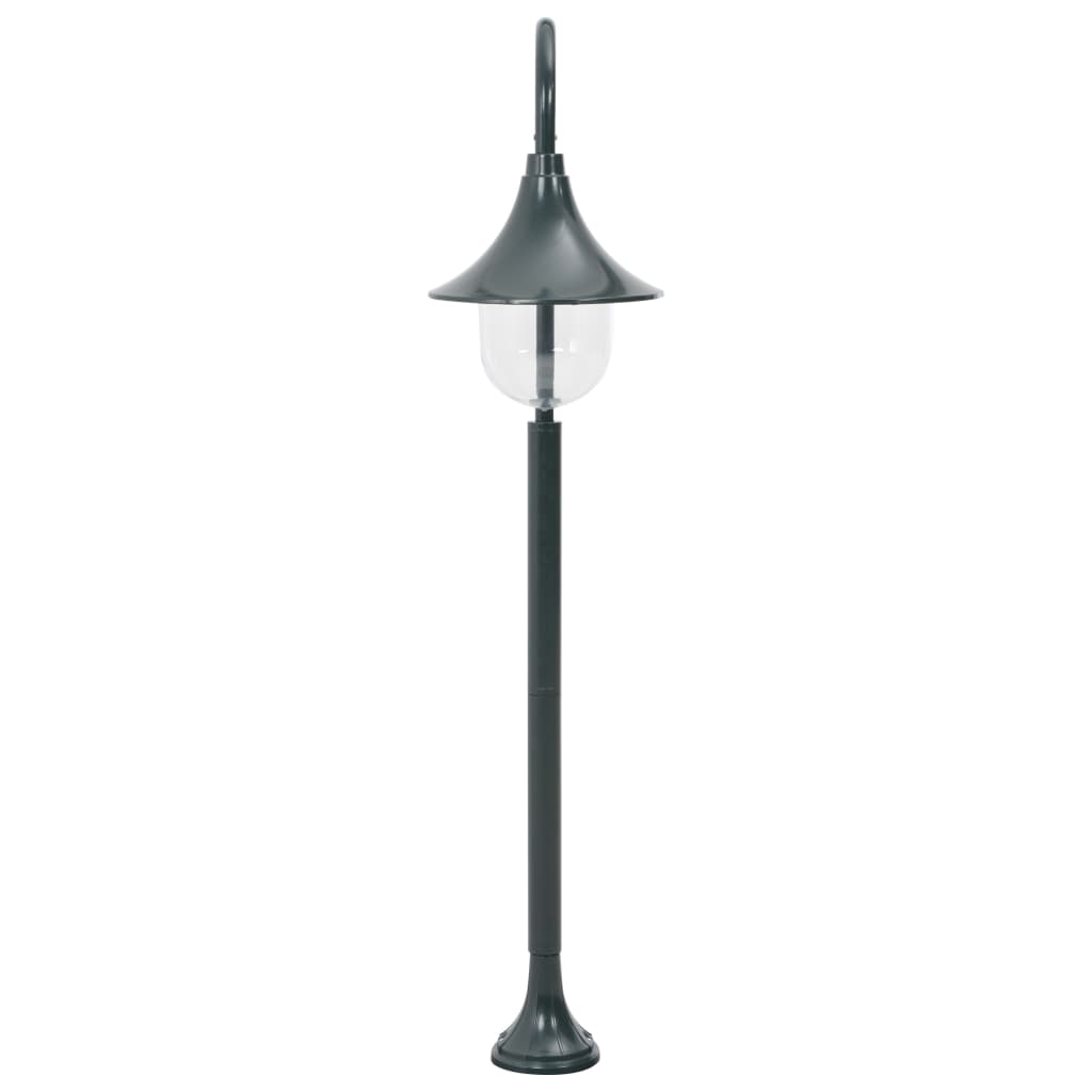 Paalverlichting tuin E27 120 cm aluminium donkergroen - Griffin Retail