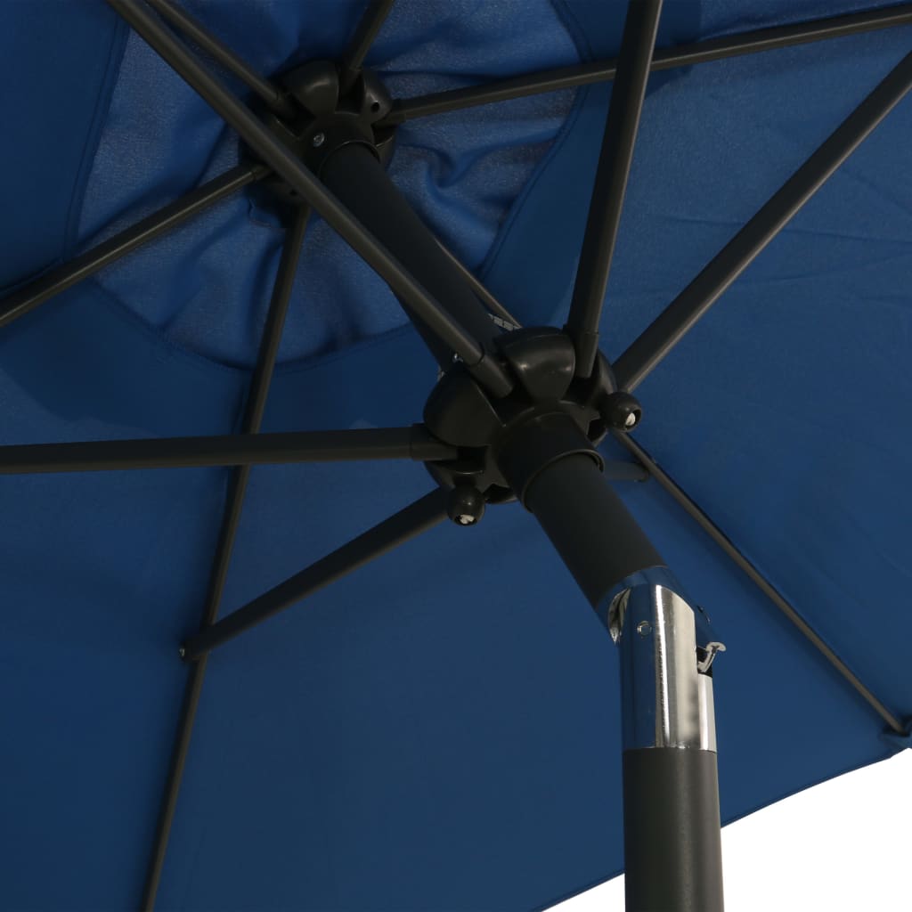 Parasol 200x211 cm aluminium blauw - Griffin Retail