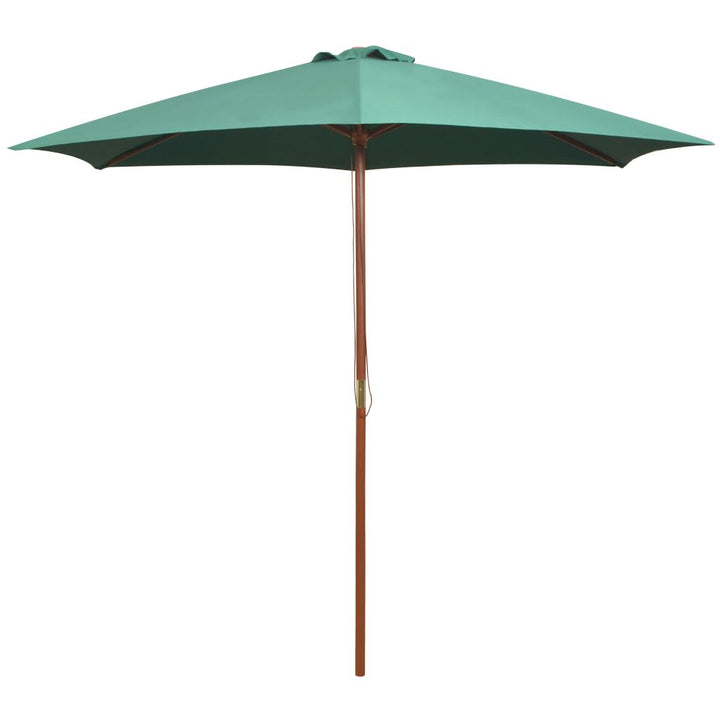 Parasol 270x270 cm houten paal groen - Griffin Retail