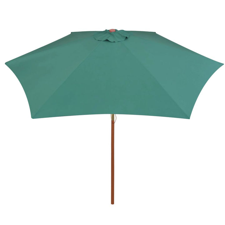 Parasol 270x270 cm houten paal groen - Griffin Retail