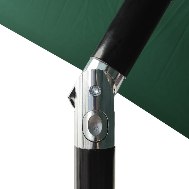 Parasol 3-laags met aluminium paal 2 m groen - Griffin Retail