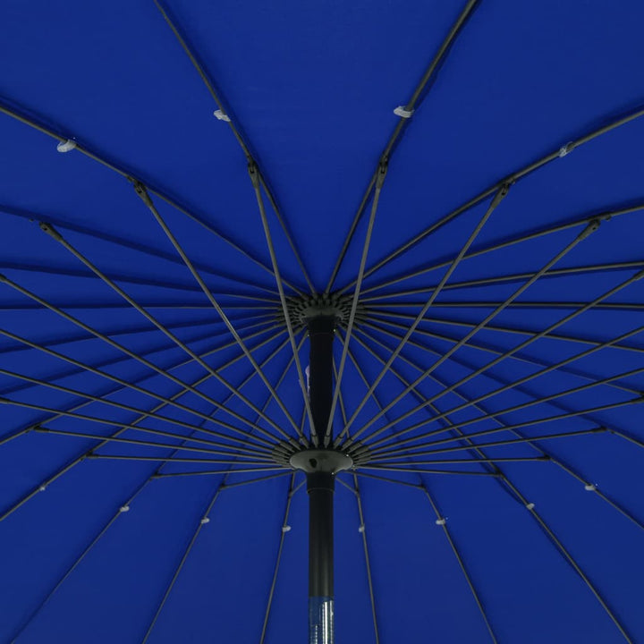 Parasol met aluminium paal 270 cm azuurblauw - Griffin Retail