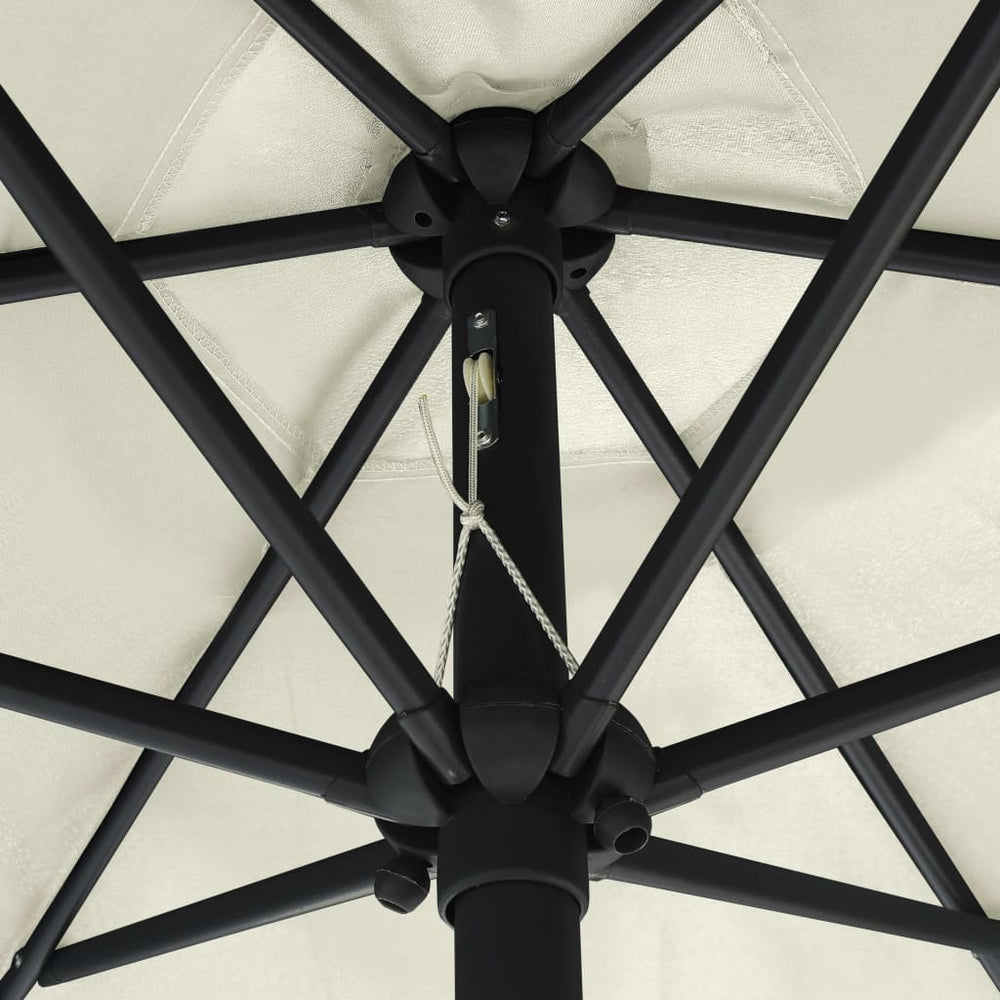 Parasol met aluminium paal 270x246 cm zandwit - Griffin Retail