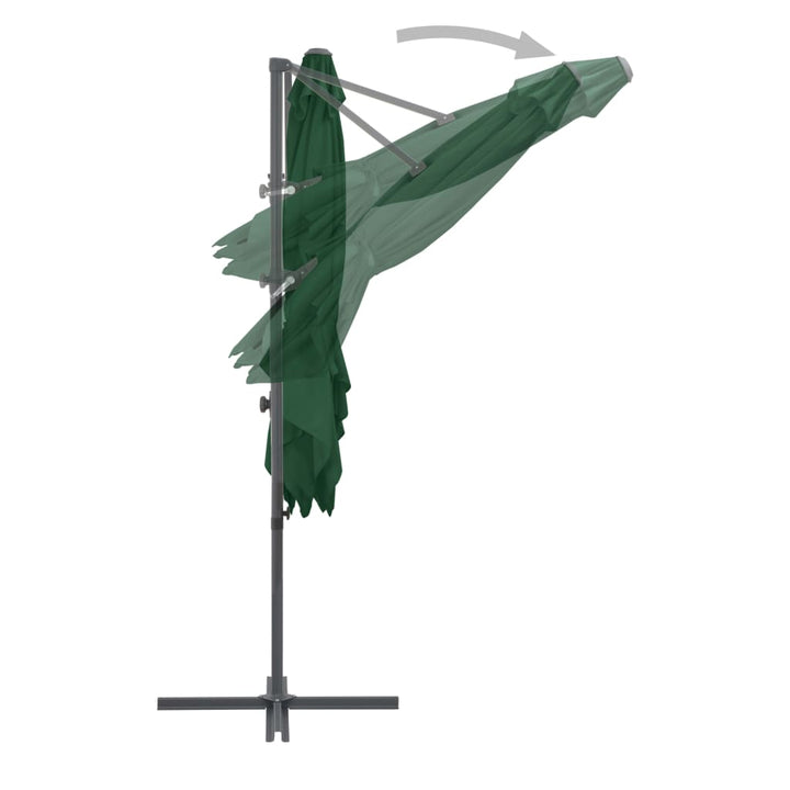 Parasol met draagbare voet groen - Griffin Retail