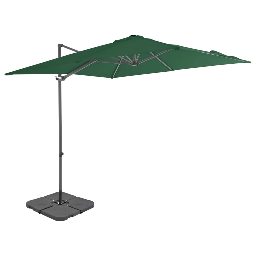 Parasol met draagbare voet groen - Griffin Retail