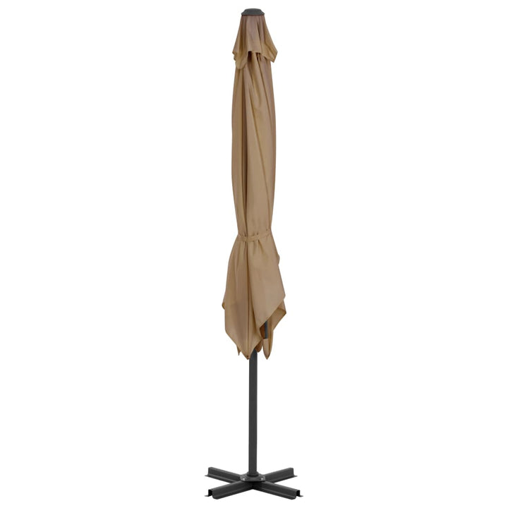 Parasol met draagbare voet taupe - Griffin Retail