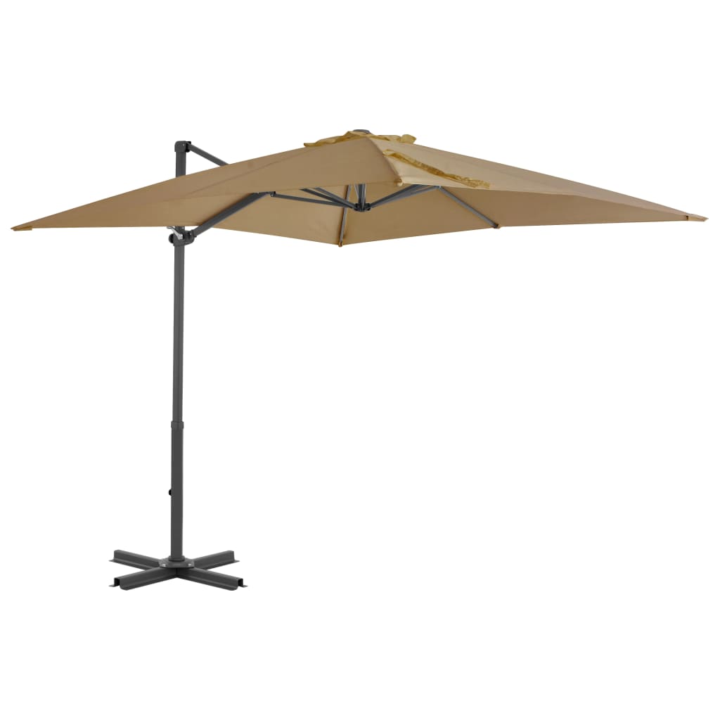 Parasol met draagbare voet taupe - Griffin Retail