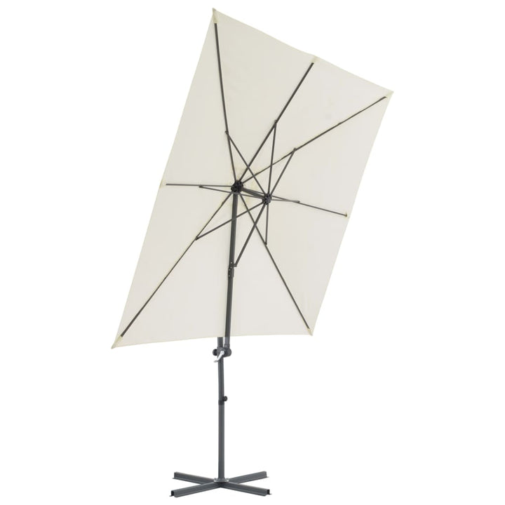 Parasol met draagbare voet zandkleurig - Griffin Retail