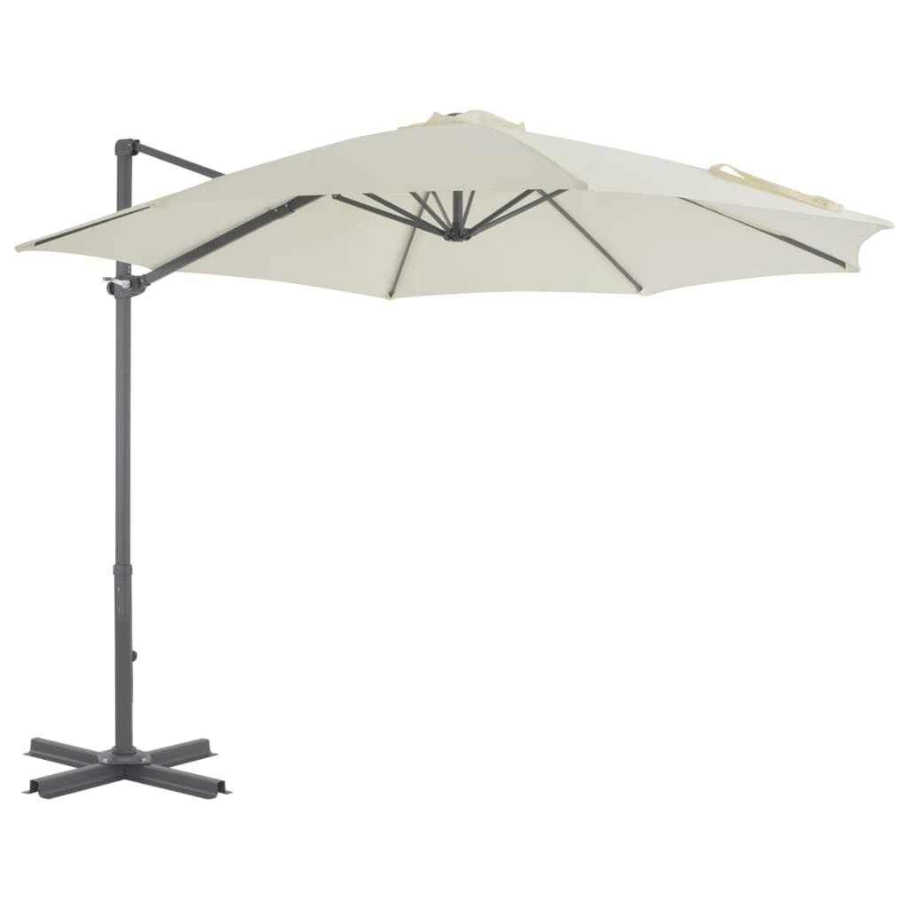 Parasol met draagbare voet zandkleurig - Griffin Retail