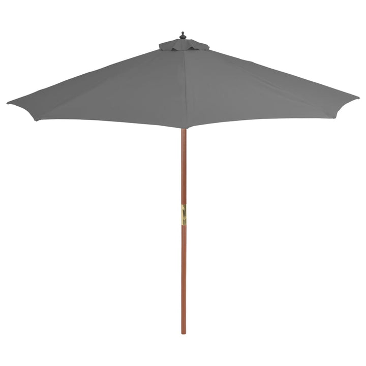 Parasol met houten paal 300 cm antraciet - Griffin Retail