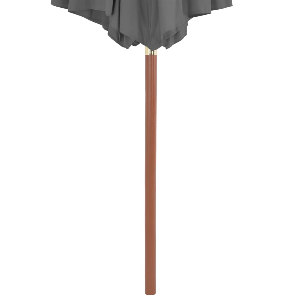 Parasol met houten paal 300 cm antraciet - Griffin Retail