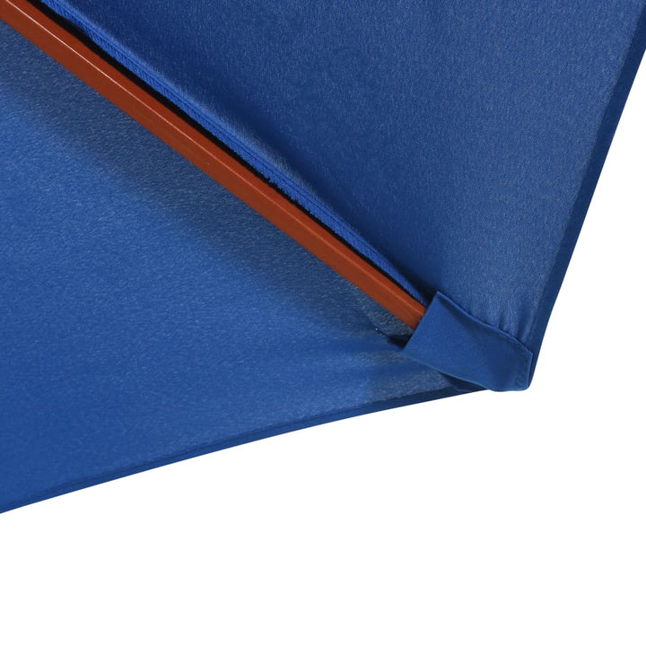 Parasol met houten paal 300x258 cm blauw - Griffin Retail