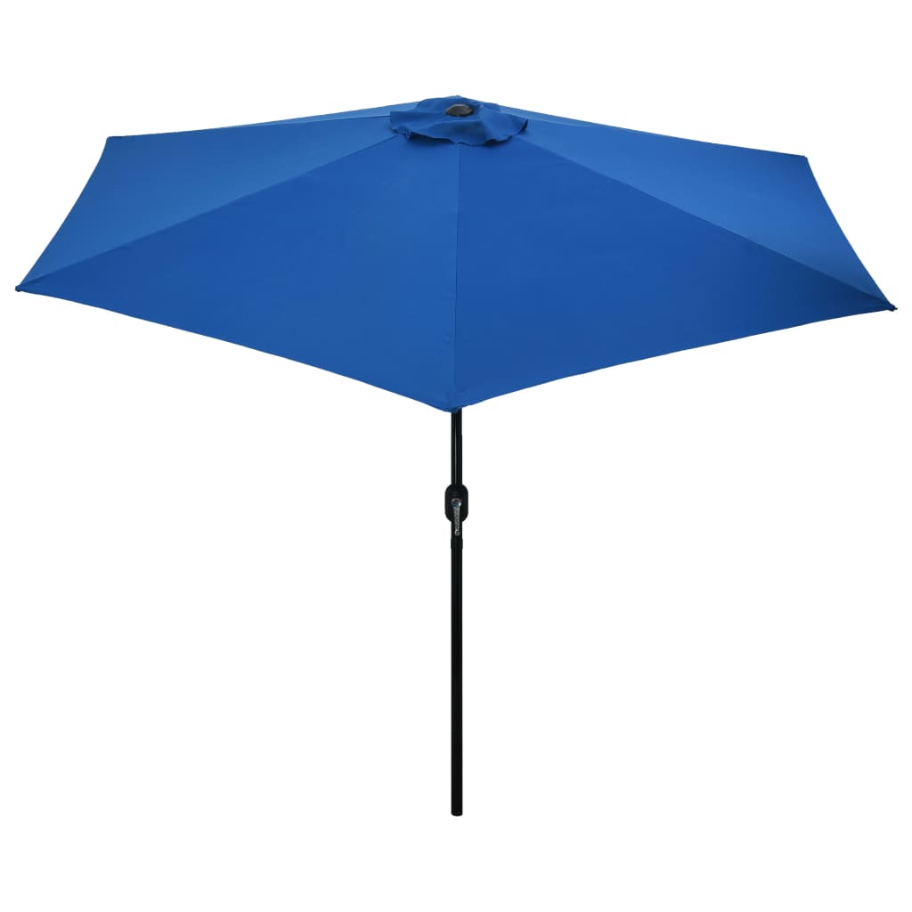 Parasol met metalen paal 300 cm blauw - Griffin Retail