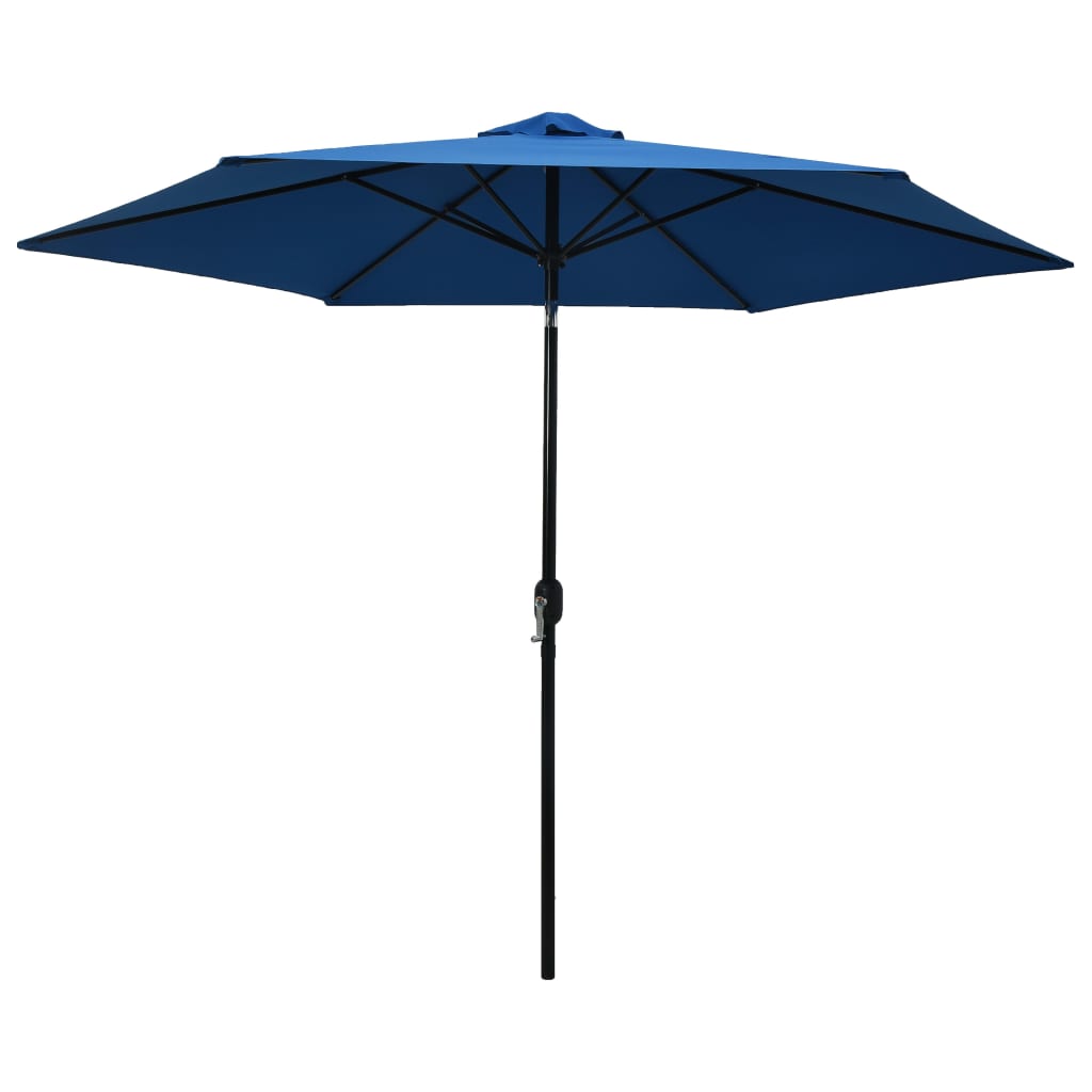 Parasol met metalen paal 300 cm blauw - Griffin Retail