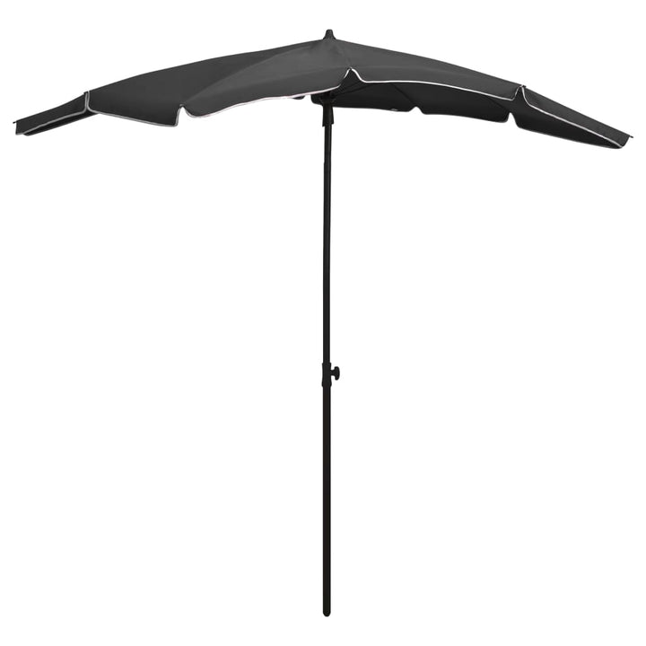 Parasol met paal 200x130 cm antracietkleurig - Griffin Retail