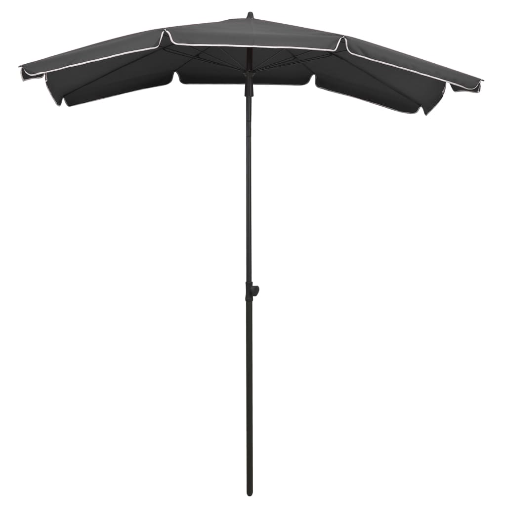 Parasol met paal 200x130 cm antracietkleurig - Griffin Retail