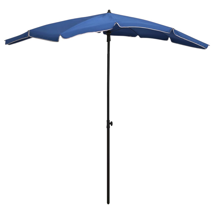 Parasol met paal 200x130 cm azuurblauw - Griffin Retail