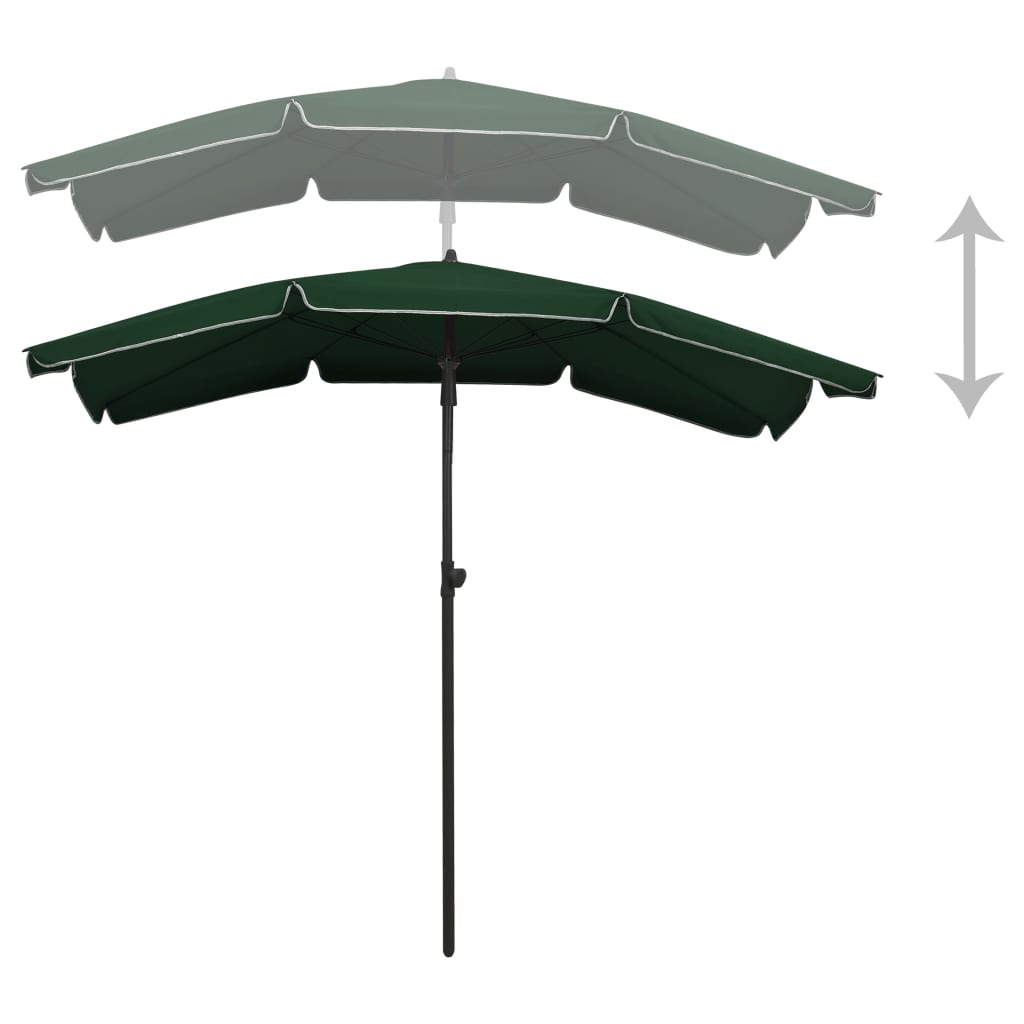 Parasol met paal 200x130 cm groen - Griffin Retail