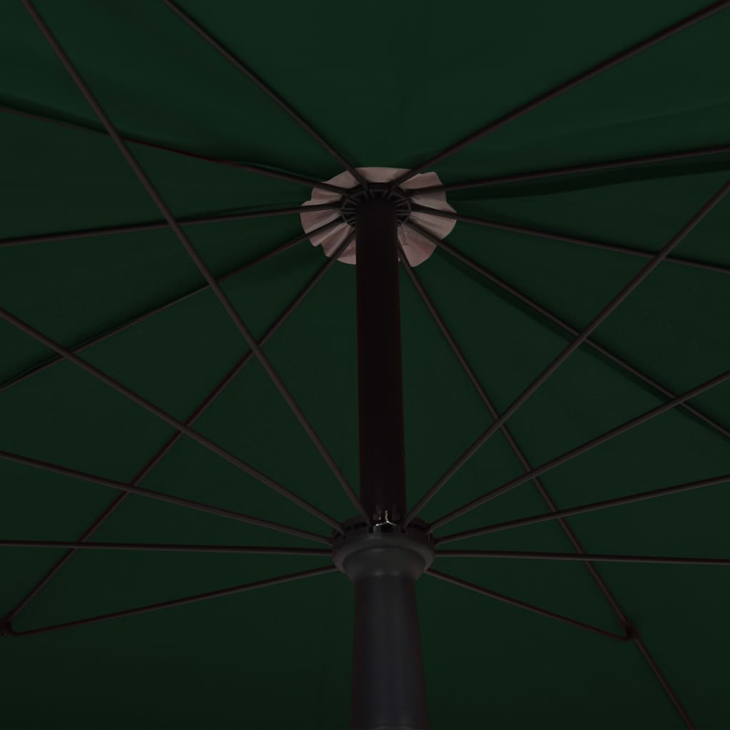 Parasol met paal 200x130 cm groen - Griffin Retail