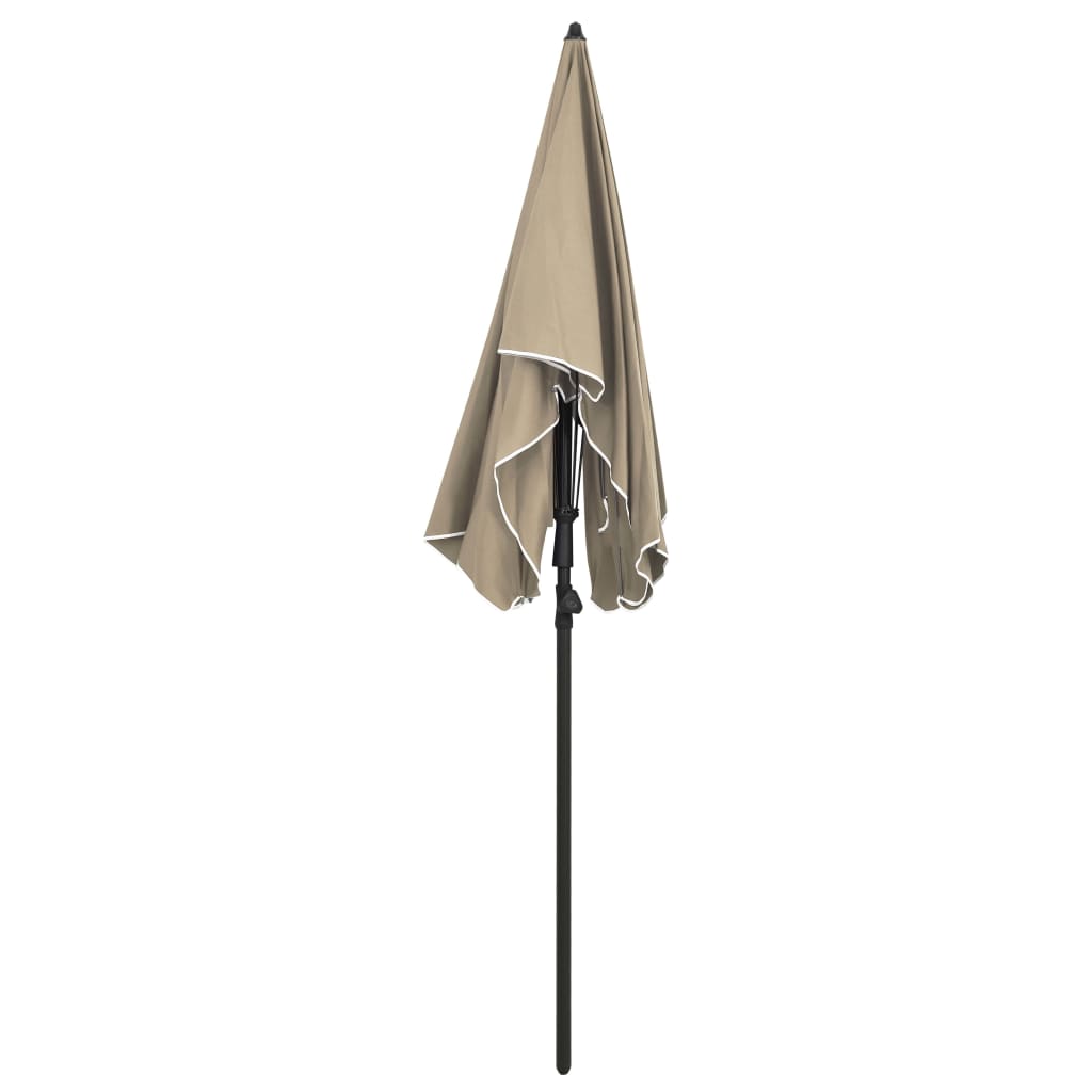 Parasol met paal 200x130 cm taupe - Griffin Retail