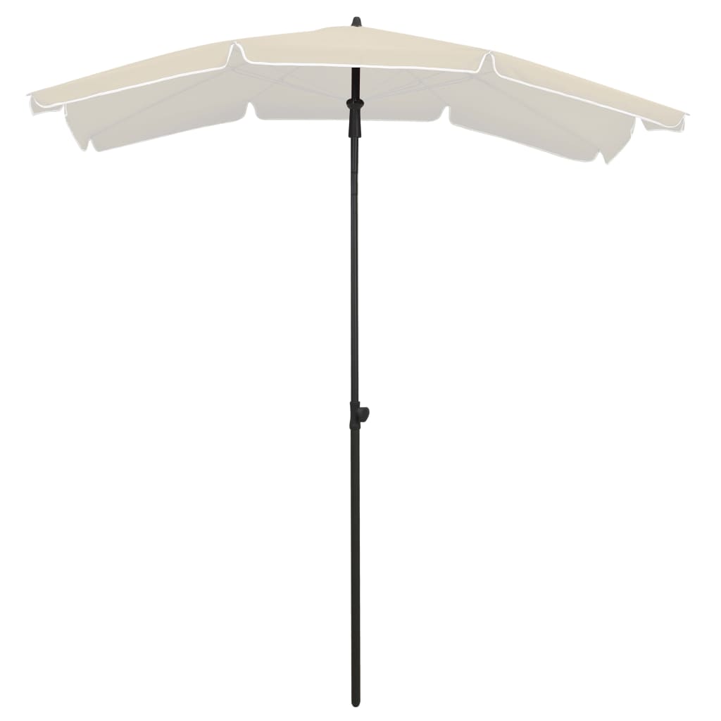 Parasol met paal 200x130 cm zandkleurig - Griffin Retail