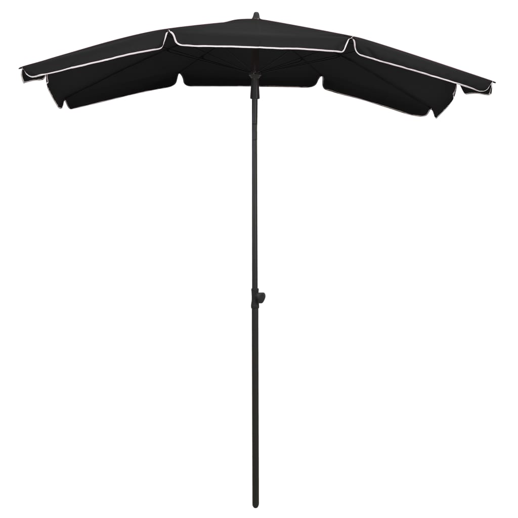 Parasol met paal 200x130 cm zwart - Griffin Retail
