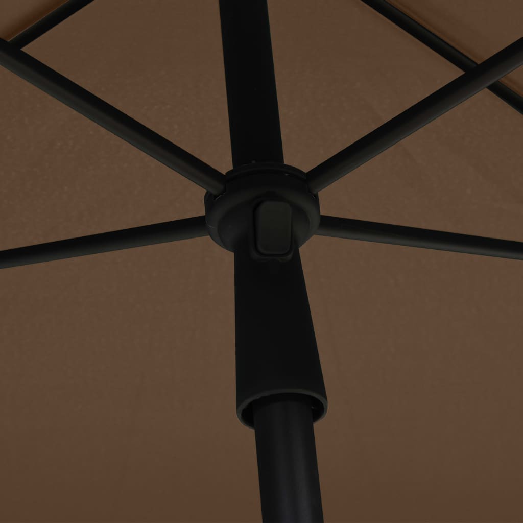 Parasol met paal 210x140 cm taupe - Griffin Retail