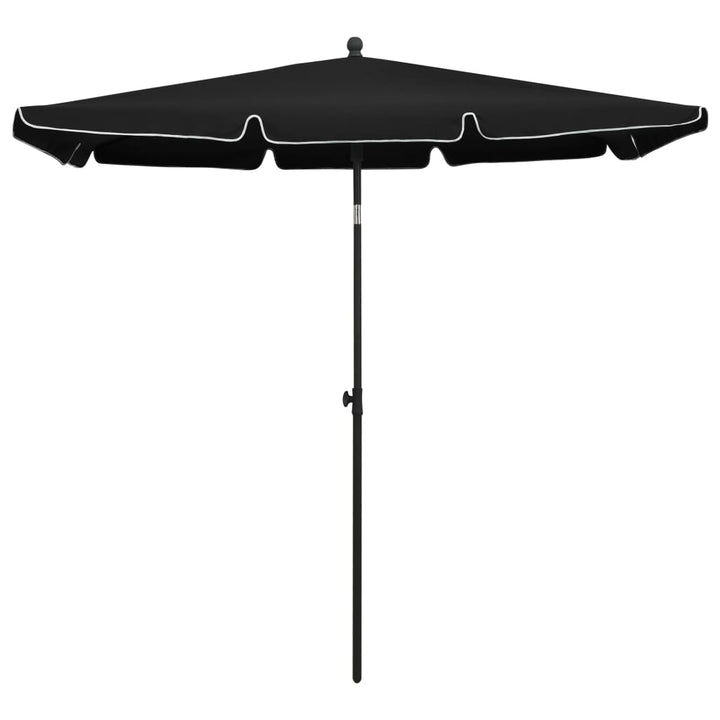 Parasol met paal 210x140 cm zwart - Griffin Retail