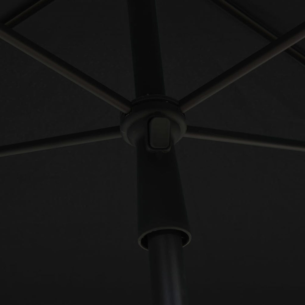 Parasol met paal 210x140 cm zwart - Griffin Retail
