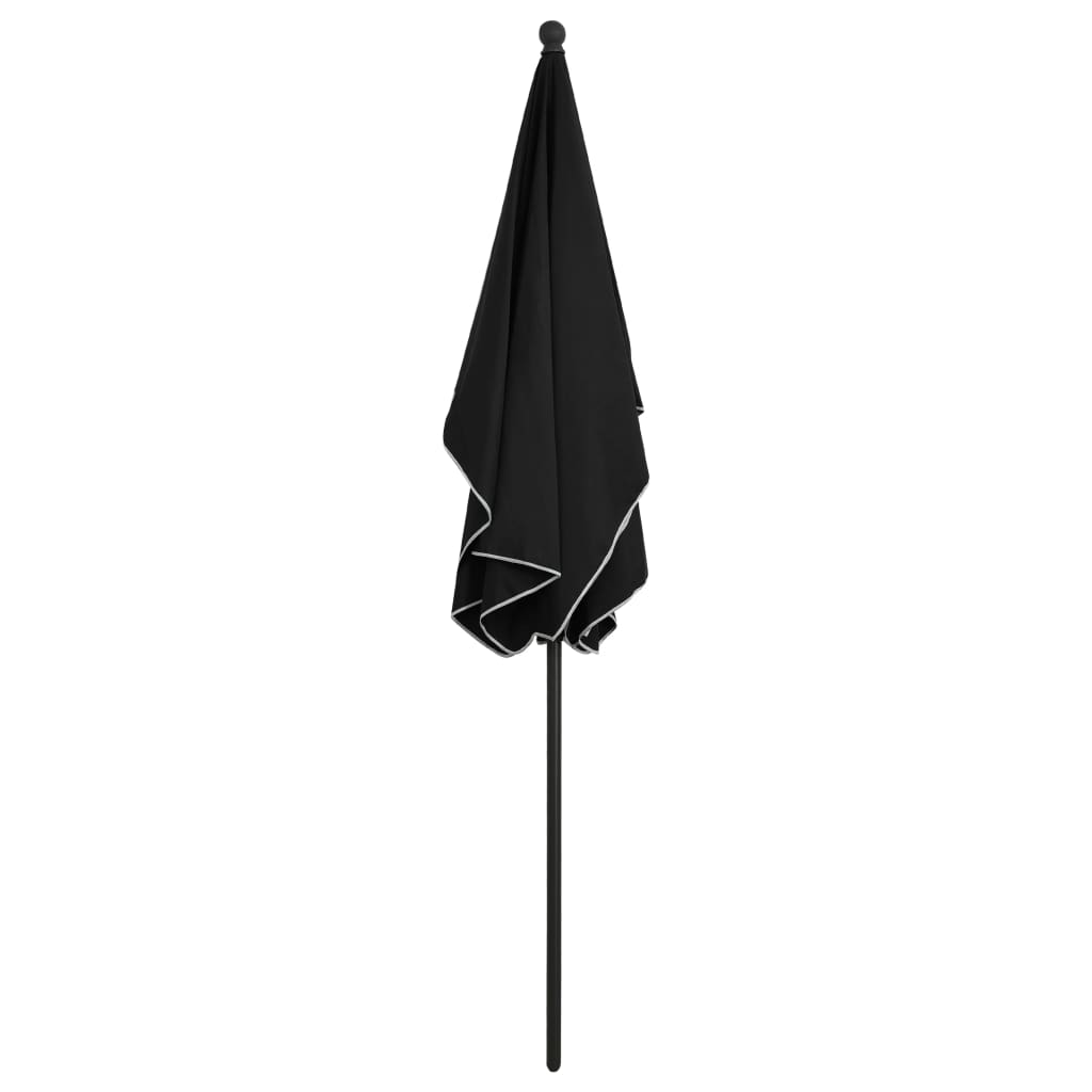 Parasol met paal 210x140 cm zwart - Griffin Retail