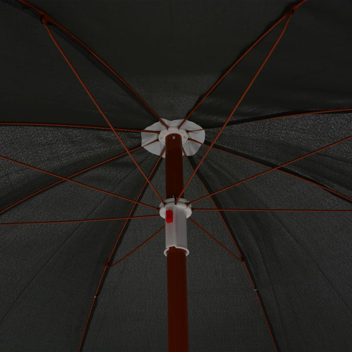 Parasol met stalen paal 180 cm antraciet - Griffin Retail