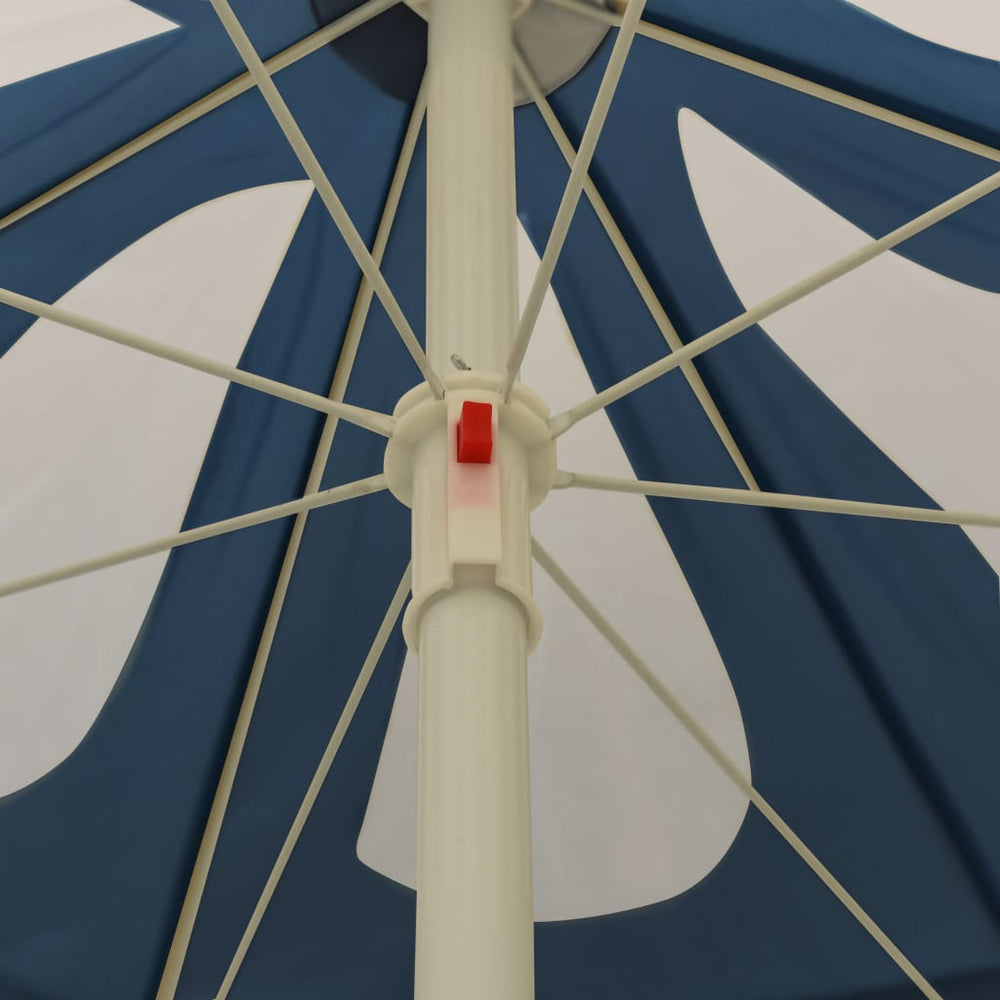 Parasol met stalen paal 180 cm blauw - Griffin Retail