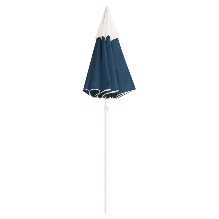 Parasol met stalen paal 180 cm blauw - Griffin Retail