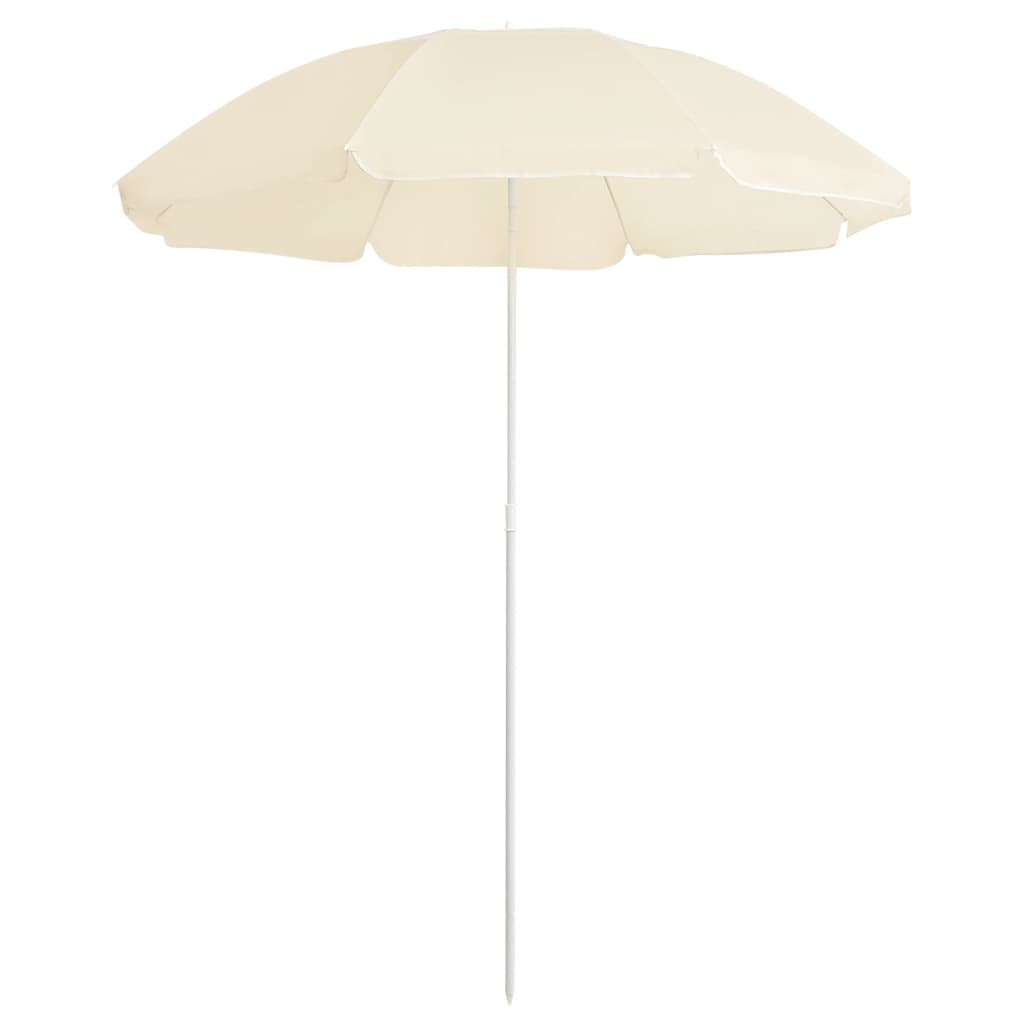 Parasol met stalen paal 180 cm zandkleurig - Griffin Retail