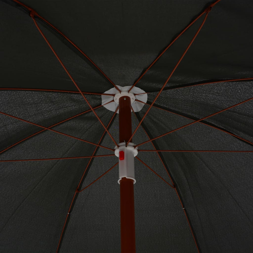Parasol met stalen paal 240 cm antraciet - Griffin Retail