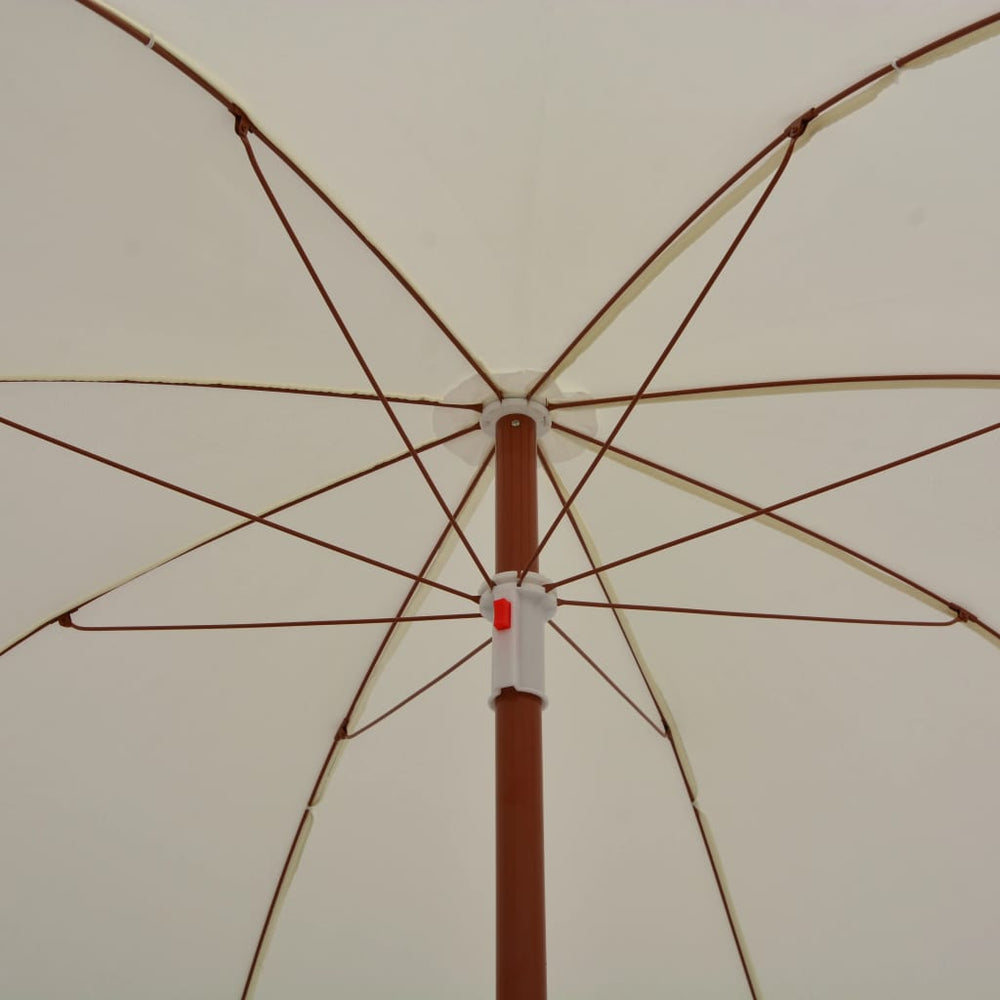 Parasol met stalen paal 240 cm zandkleurig - Griffin Retail